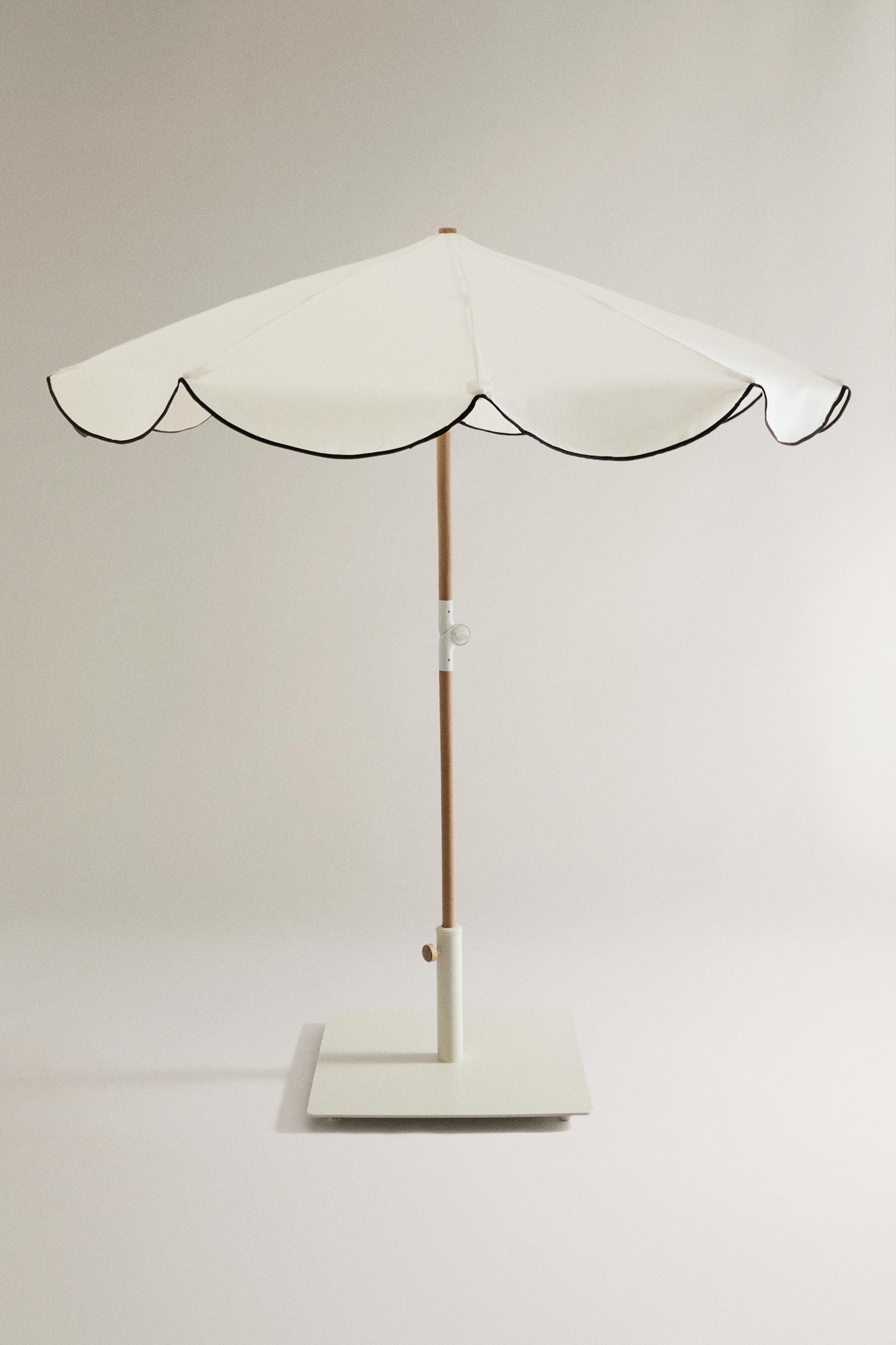 PARASOL DE PLAGE BORD CONTRASTANT (ø 160CM)